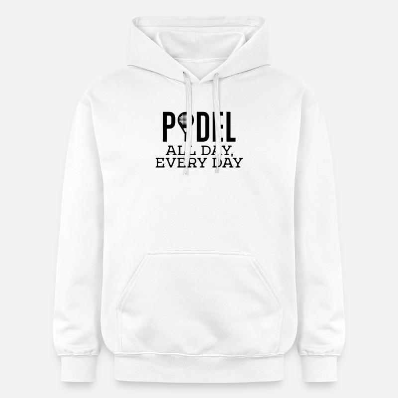 Racket Padel Training Padel Game Statement - Gildan Unisex Softstyle® Midweight Hoodie - white