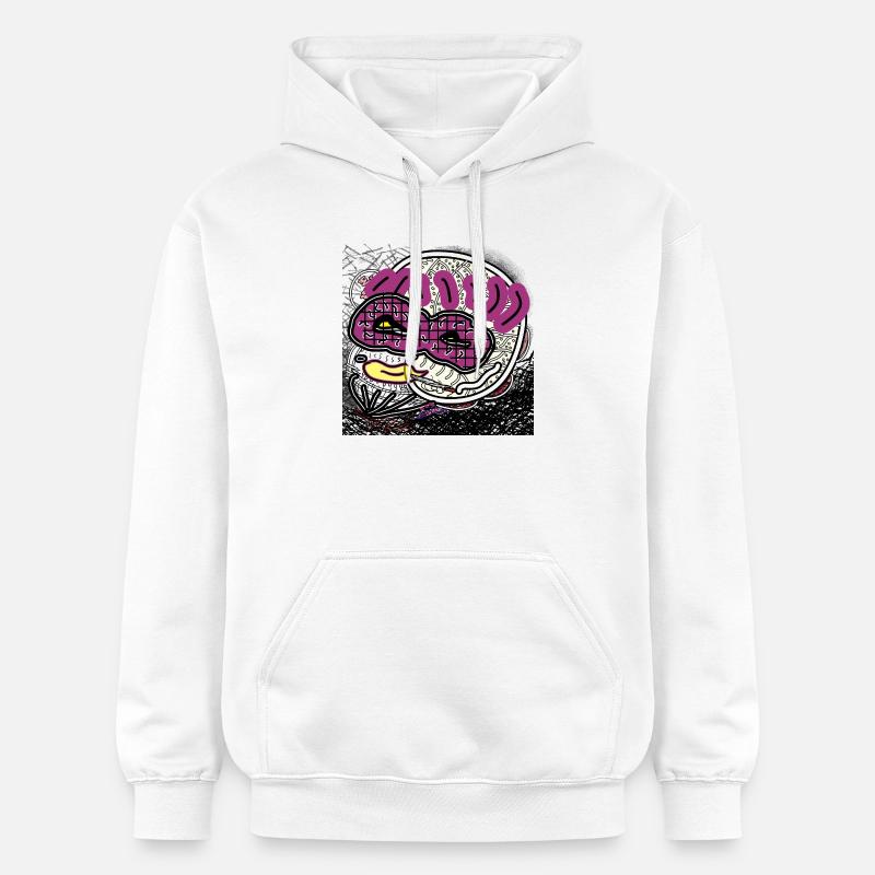 Homme comique - Sweat à capuche Softstyle® Gildan Unisexe - blanc