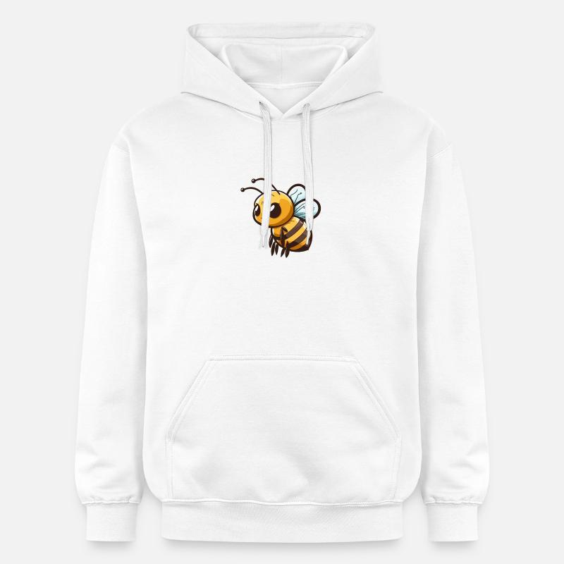 Abeille comique mignonne - Sweat à capuche Softstyle® Gildan Unisexe - blanc