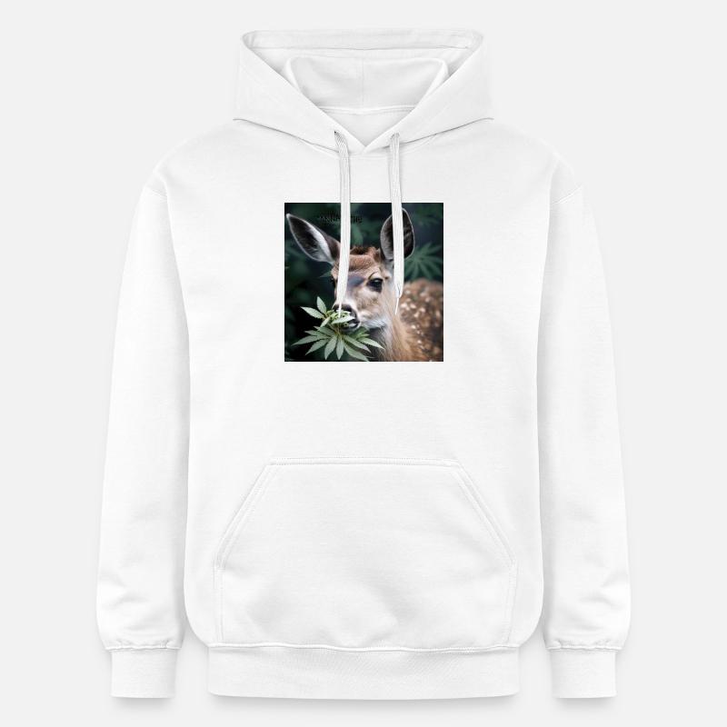 Cannabiche 07 mit Tippfehler - Gildan Unisex Softstyle® Midweight Hoodie - Weiß