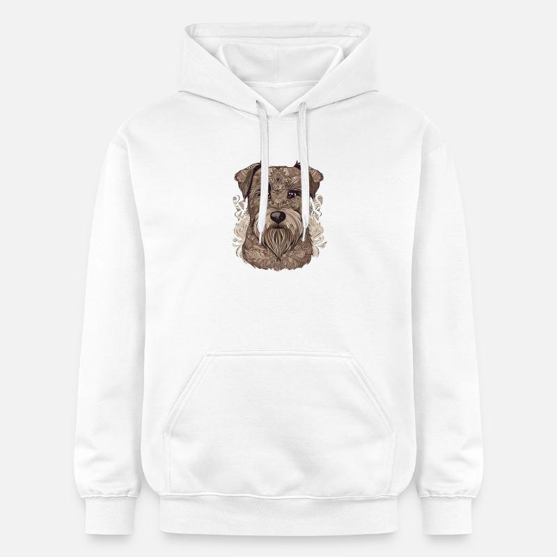 Exemple de chien - Sweat à capuche Softstyle® Gildan Unisexe - blanc