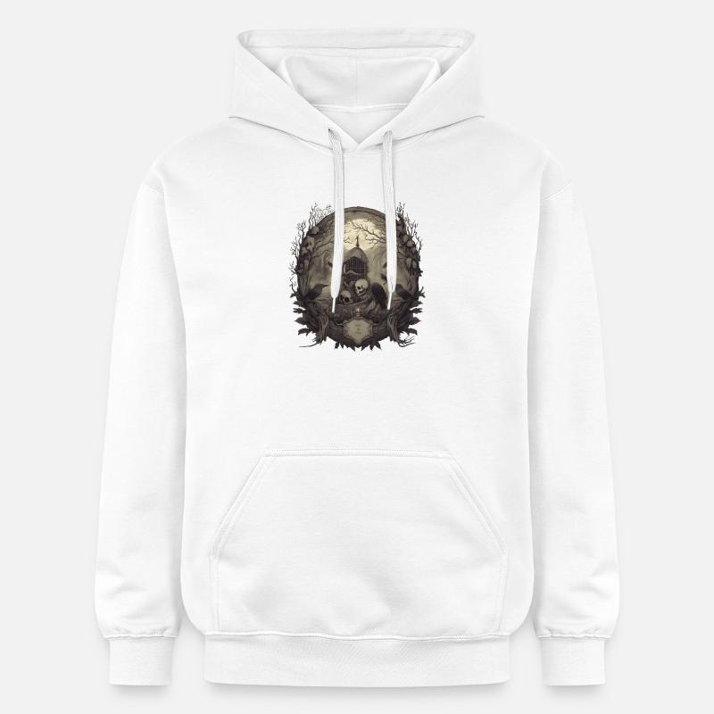 Gothique - Sweat à capuche Softstyle® Gildan Unisexe - blanc