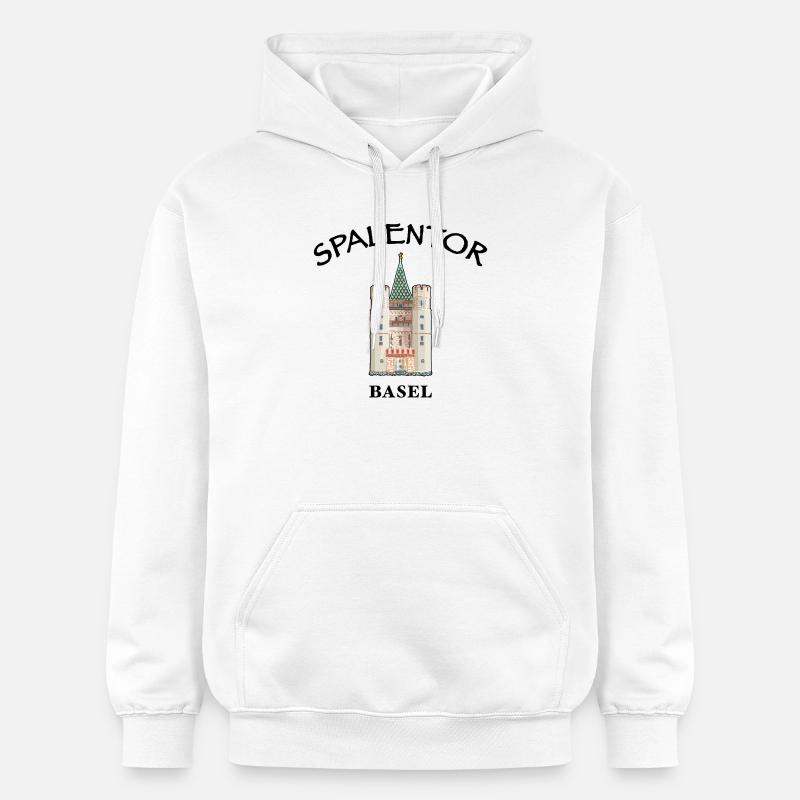 Basel, Spalentor, Schweiz - Gildan Unisex Softstyle® Midweight Hoodie - Weiß