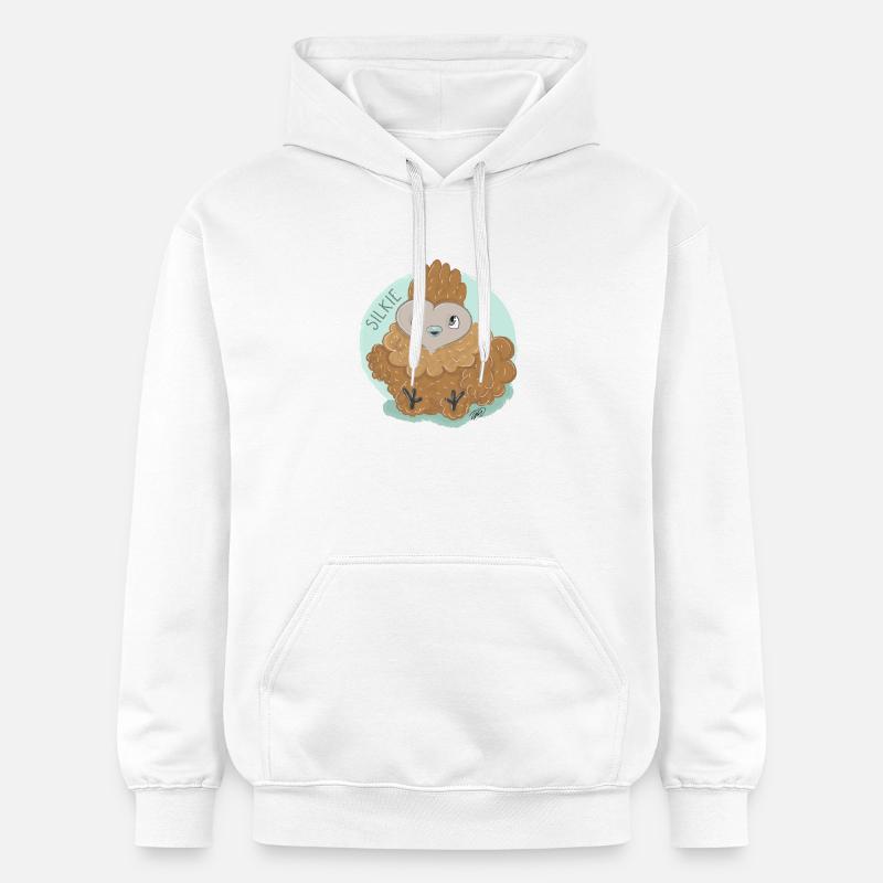 Boulettes de poulet en soie - Sweat à capuche Softstyle® Gildan Unisexe - blanc