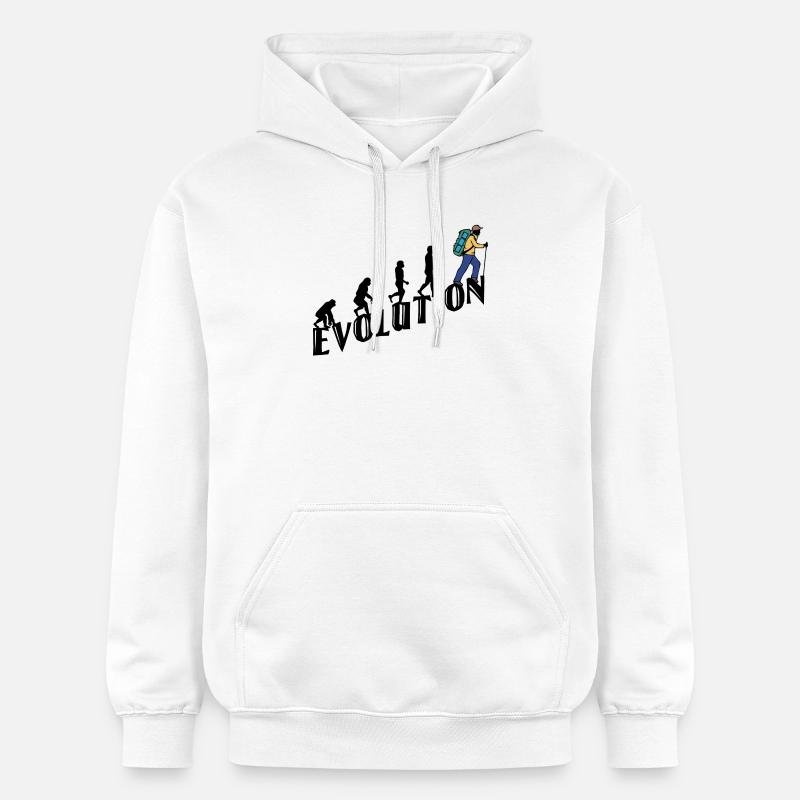 Randonnée Evolution Randonneur Randonnée Escalade - Sweat à capuche Softstyle® Gildan Unisexe - blanc