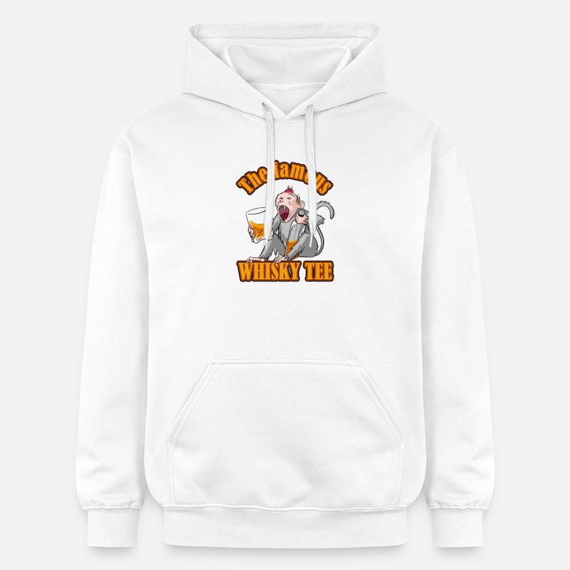 The Famous Whisky Tee – Aper‘Monkey Edition - Sweat à capuche Softstyle® Gildan Unisexe - blanc