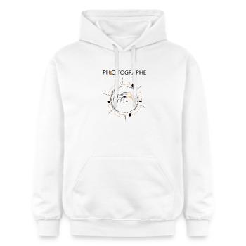 Photograph - Gildan Unisex Softstyle® Midweight Hoodie - Weiß - Vorne - Liana (172cm) & Jaron (178cm)