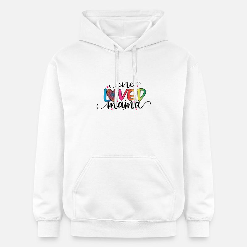 On aimait Maman - Sweat à capuche Softstyle® Gildan Unisexe - blanc