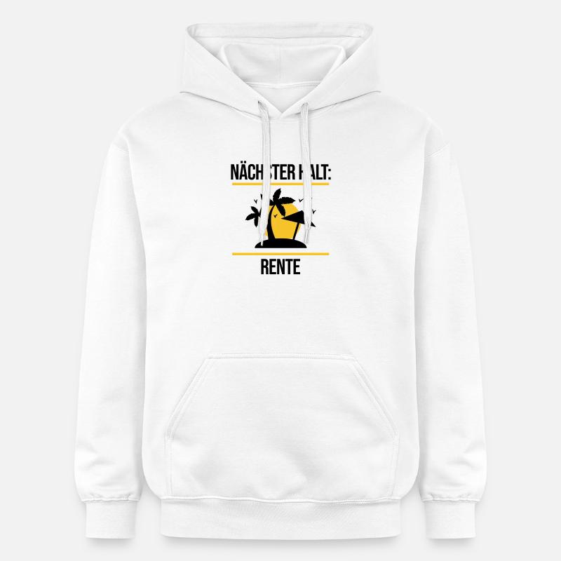 Pension Statement Ruhestand Lebensabend Abschied - Gildan Unisex Softstyle® Midweight Hoodie - Weiß