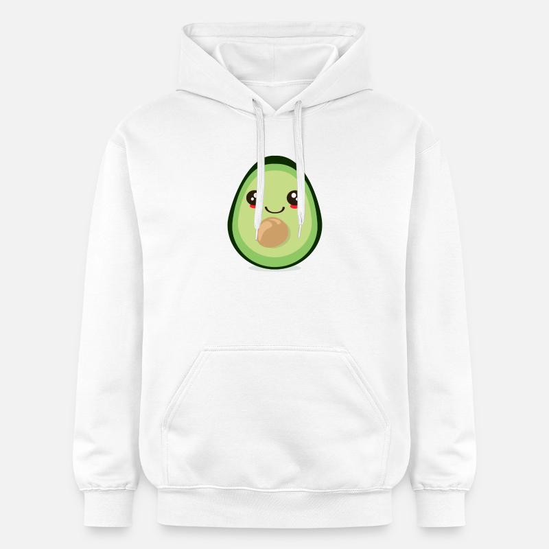 MIGNON FRUIT D’AVOCAT KAWAII - Sweat à capuche Softstyle® Gildan Unisexe - blanc