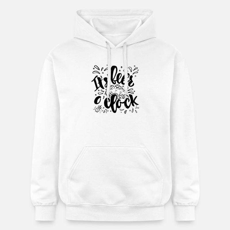 C’est l’heure de la bière - Sweat à capuche Softstyle® Gildan Unisexe - blanc