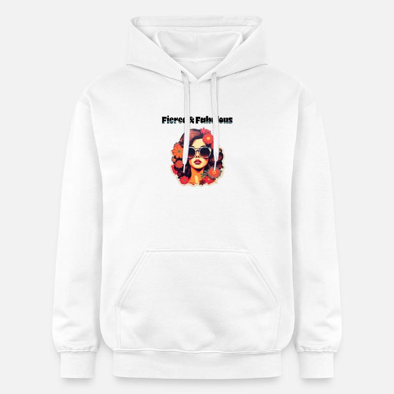 Féroce et fabuleux - Sweat à capuche Softstyle® Gildan Unisexe - blanc