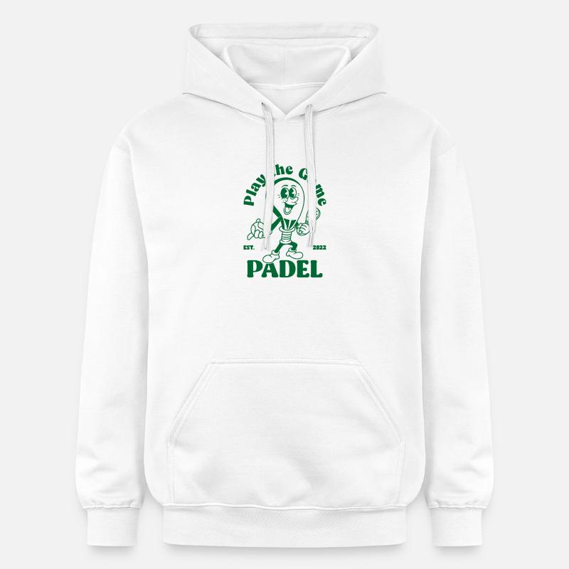 Jouer au jeu Padelshirt - Sweat à capuche Softstyle® Gildan Unisexe - blanc