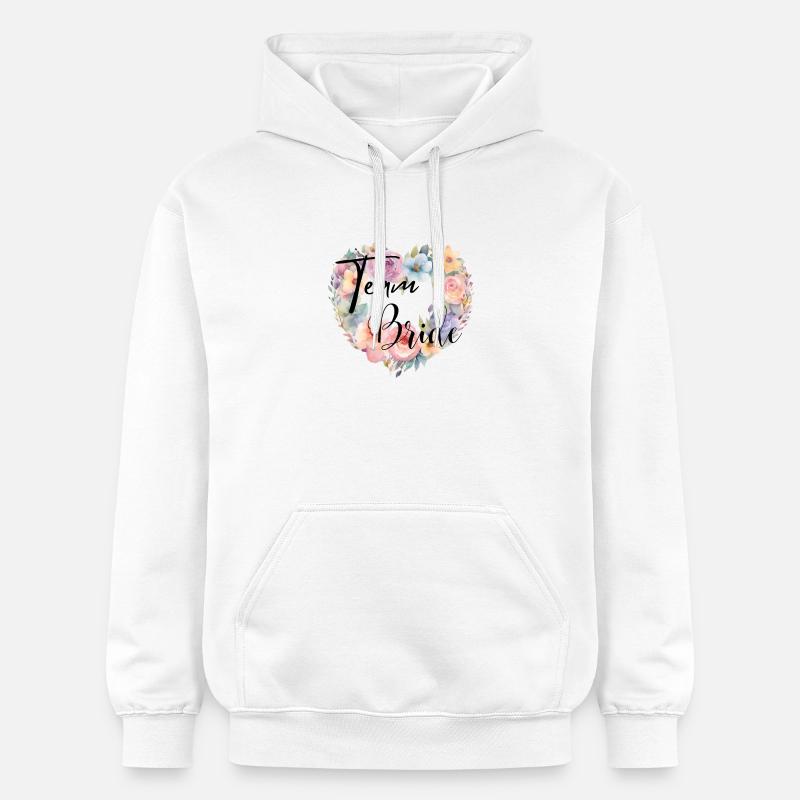 DeTeam Bride - Équipe Mariée - Sweat à capuche Softstyle® Gildan Unisexe - blanc