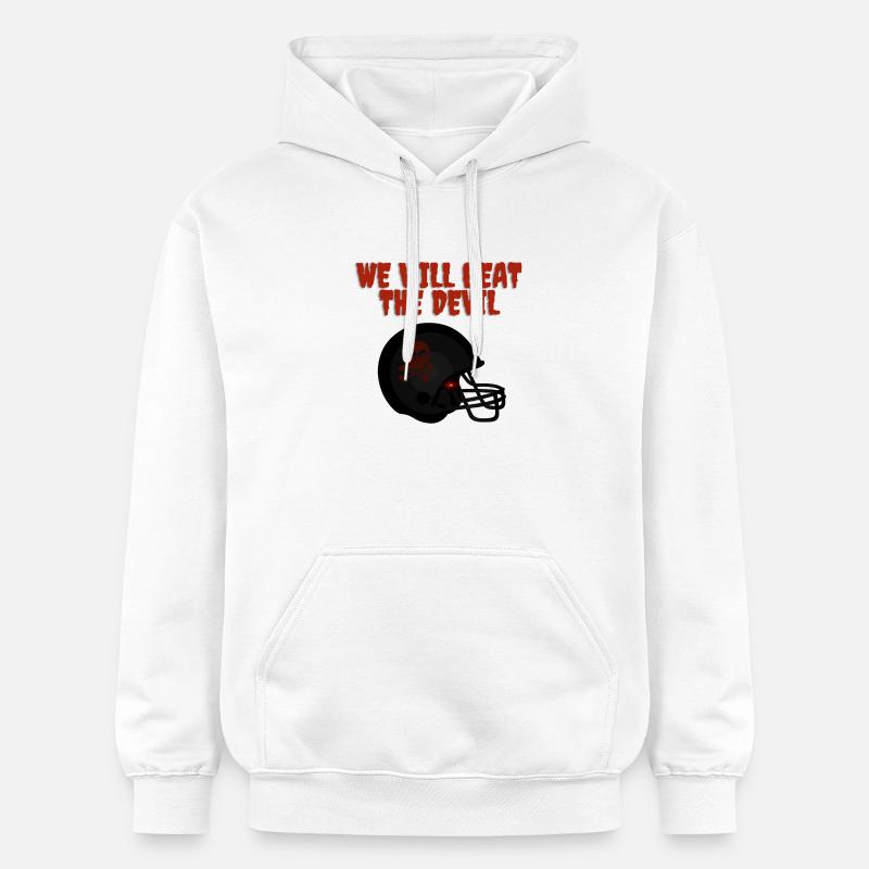 Message de motivation sombre avec crâne - Sweat à capuche Softstyle® Gildan Unisexe - blanc