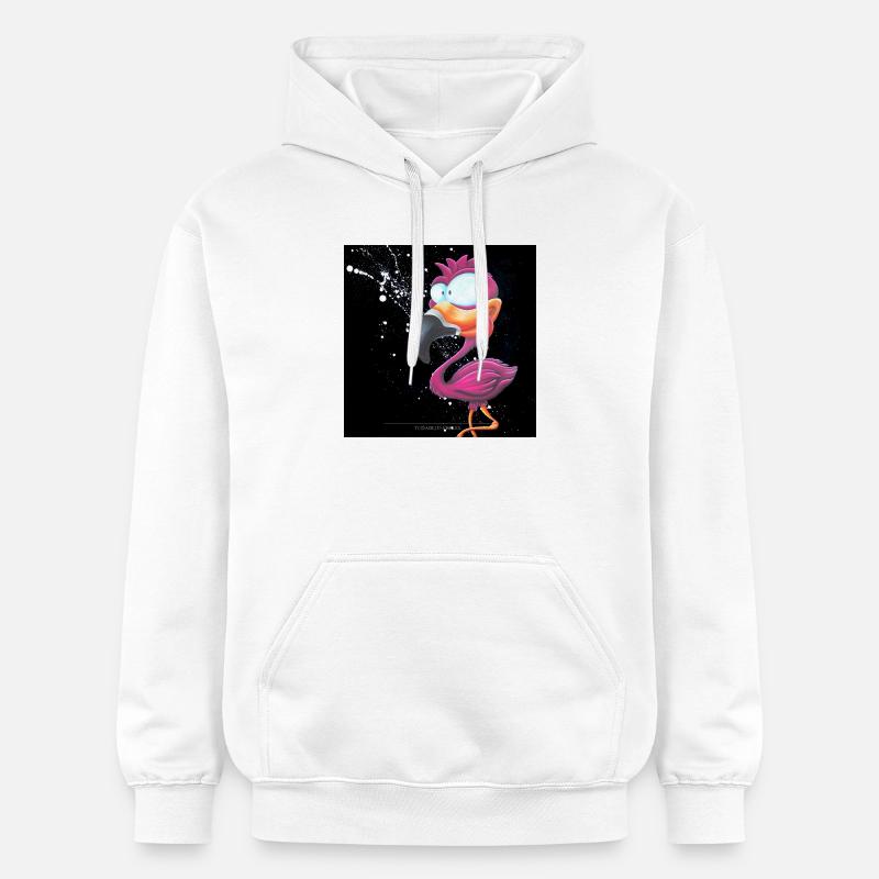 Flymingo (Mouche-mouche) - Sweat à capuche Softstyle® Gildan Unisexe - blanc