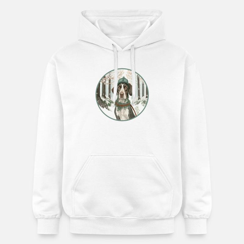 Chien de chasse - Sweat à capuche Softstyle® Gildan Unisexe - blanc