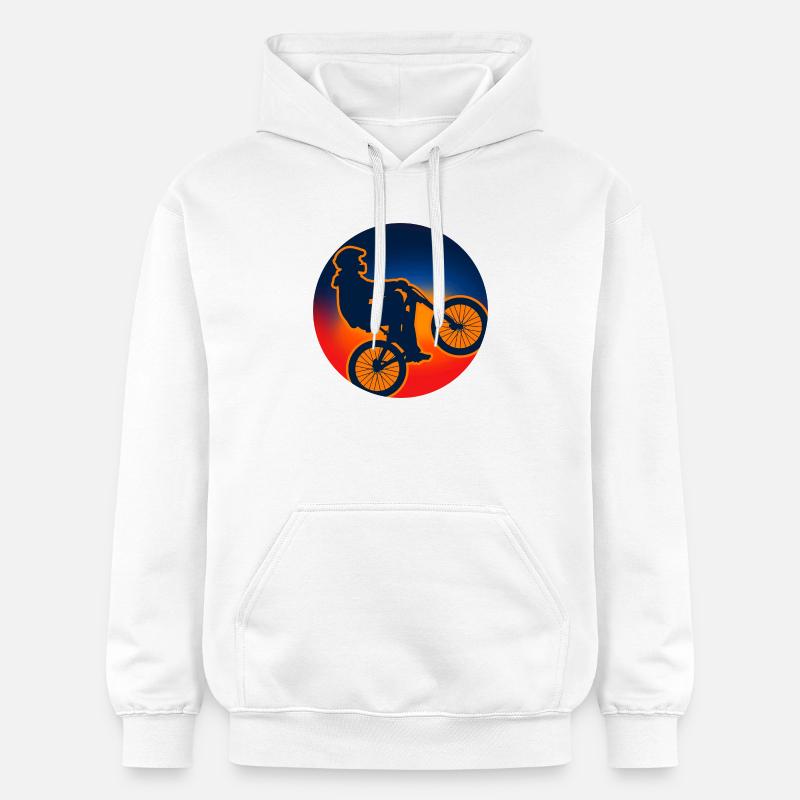 Vélo VTT Cyclisme Cadeau - Sweat à capuche Softstyle® Gildan Unisexe - blanc