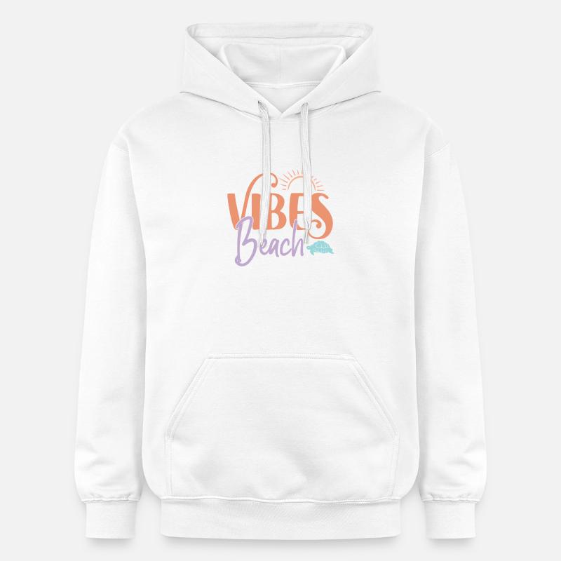 Ambiance de plage - Sweat à capuche Softstyle® Gildan Unisexe - blanc