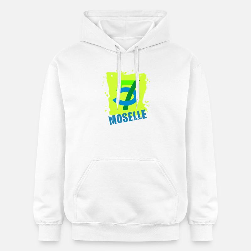Moselle - Sweat à capuche Softstyle® Gildan Unisexe - blanc