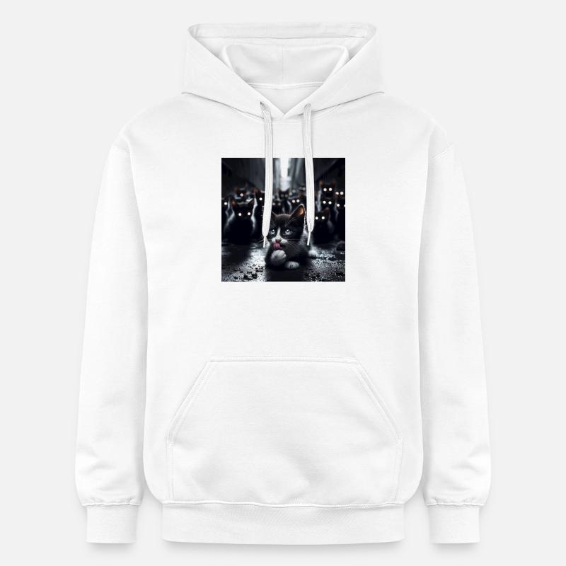 Chatons errants - Sweat à capuche Softstyle® Gildan Unisexe - blanc