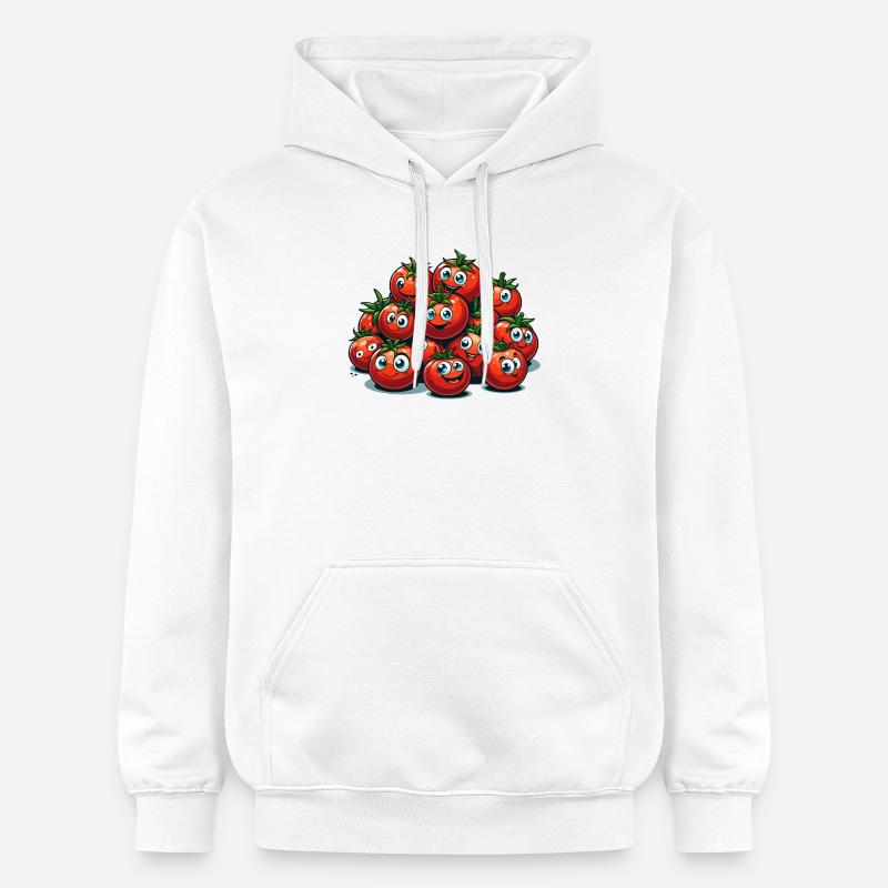 Tomate Tomate Drôle Cadeau D’ - Sweat à capuche Softstyle® Gildan Unisexe - blanc