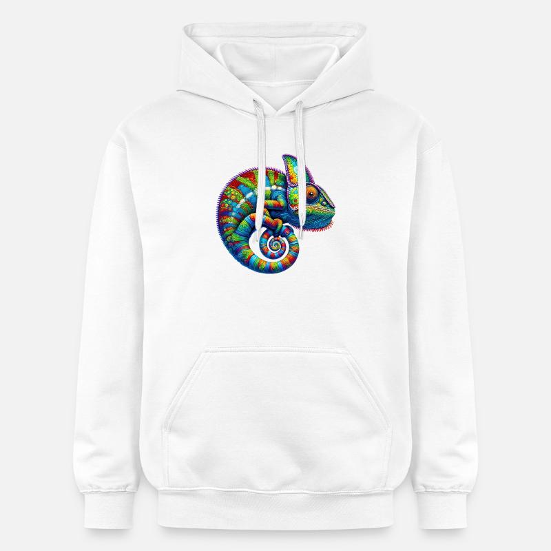 Caméléon - Sweat à capuche Softstyle® Gildan Unisexe - blanc