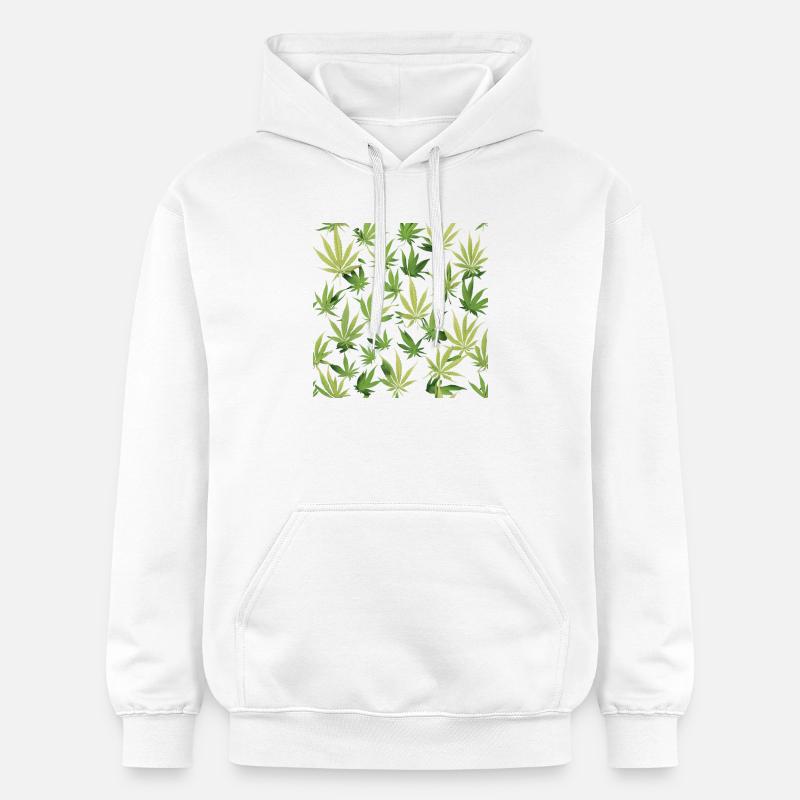 Cannabis 2 - Gildan Unisex Softstyle® Midweight Hoodie - Weiß