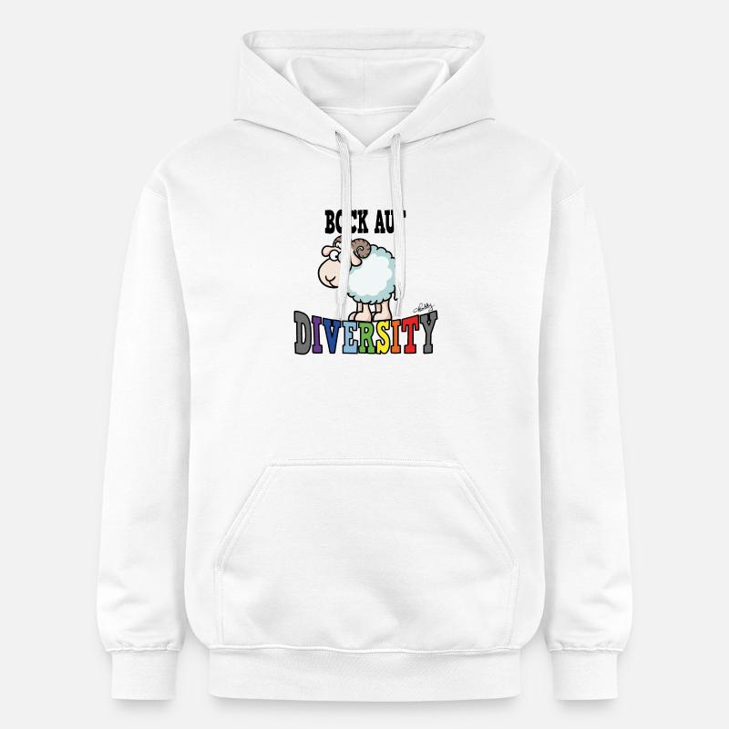 Désir de diversité - Sweat à capuche Softstyle® Gildan Unisexe - blanc