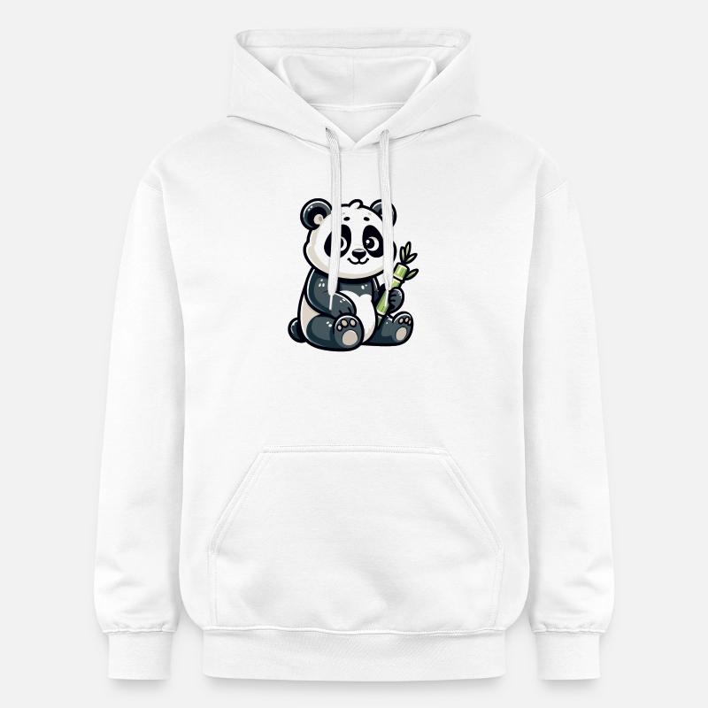 Bamboo Buddy: Der Content-Panda - Gildan Unisex Softstyle® Midweight Hoodie - Weiß