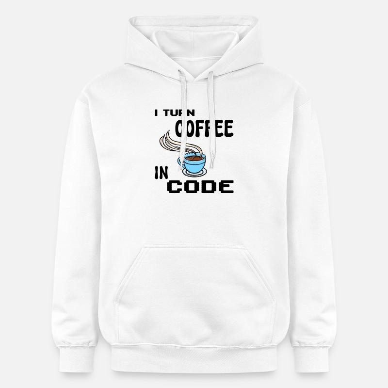 Programmeur de code Scripting Statement Développeur - Sweat à capuche Softstyle® Gildan Unisexe - blanc