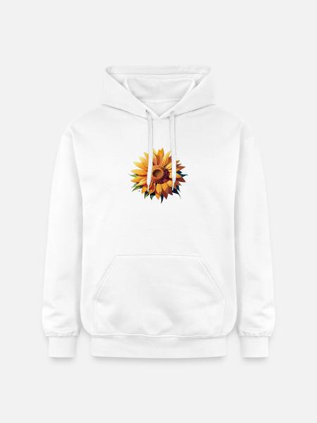 Sonnenblumensommer - Gildan Unisex Softstyle® Midweight Hoodie - Weiß