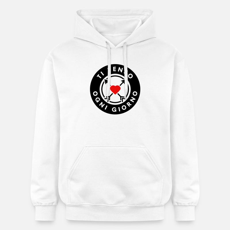 TI PENSO OGNI GIORNO - Sweat à capuche Softstyle® Gildan Unisexe - blanc