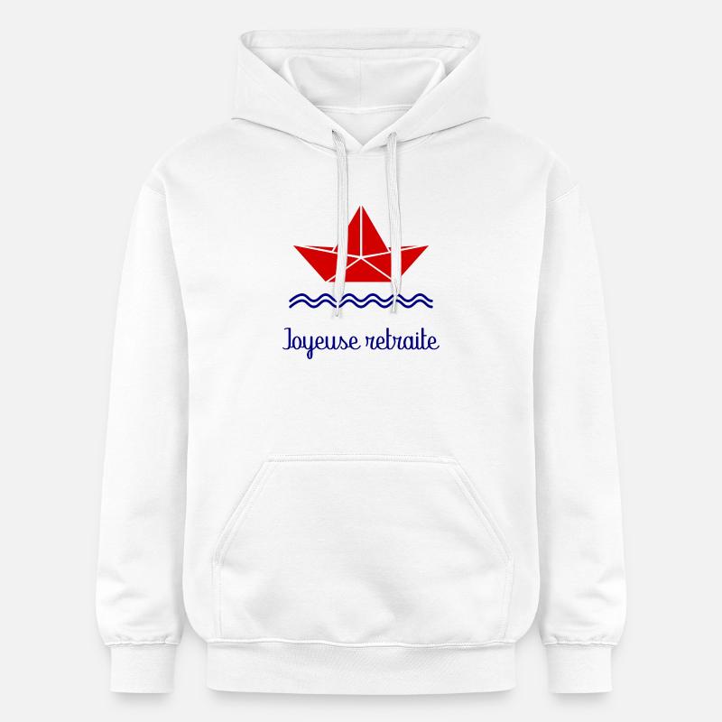 JOYEUSE RETRAITE - Sweat à capuche Softstyle® Gildan Unisexe - blanc