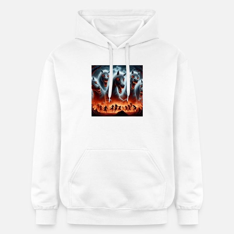 Juments de Diomède - Sweat à capuche Softstyle® Gildan Unisexe - blanc