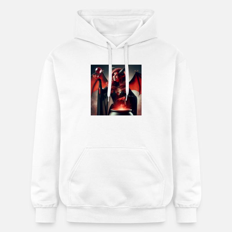 She-Devil - Gildan Unisex Softstyle® Midweight Hoodie - white