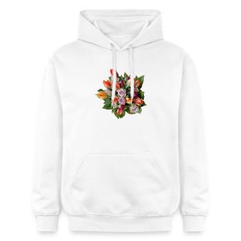 Bouquet of Flowers – Pastel Dreams - Gildan Unisex Softstyle® Midweight Hoodie - white - Front - Liana (172cm) & Jaron (178cm)