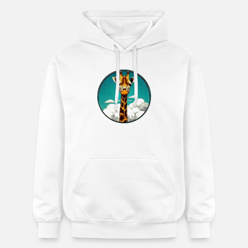 Girafe - Sweat à capuche Softstyle® Gildan Unisexe - blanc