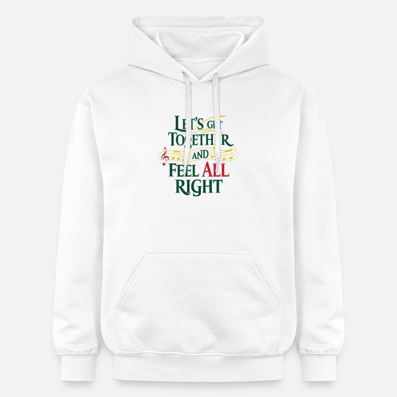 Let get ... Notes musicales - Sweat à capuche Softstyle® Gildan Unisexe - blanc