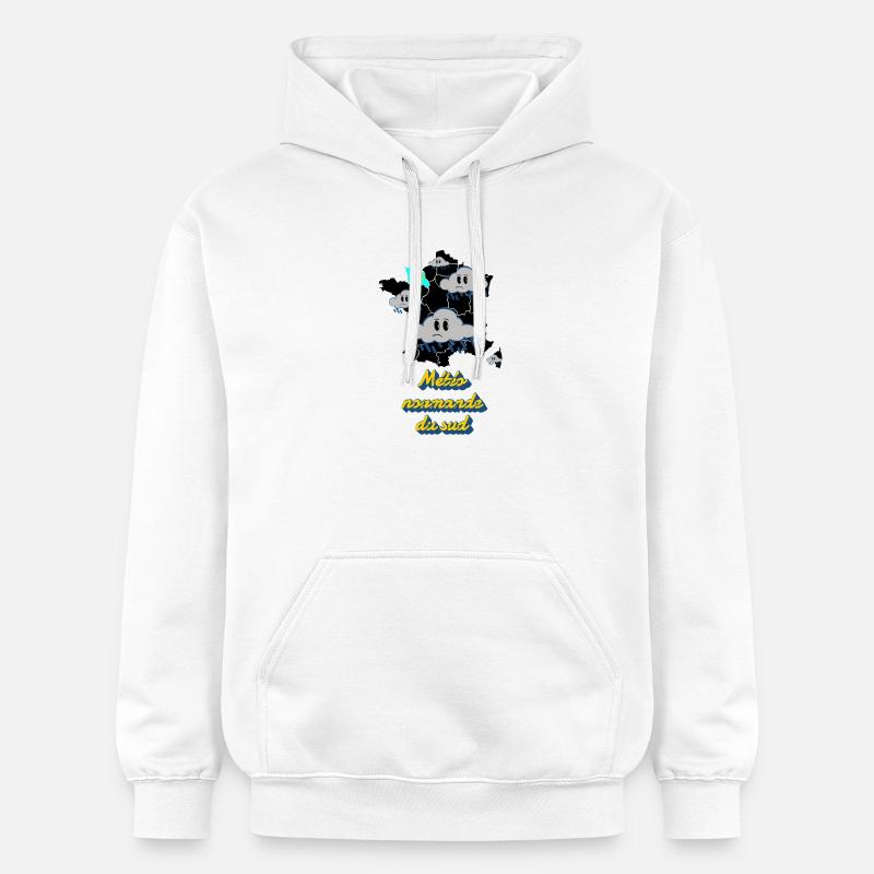 Météo rhônalpine - Sweat à capuche Softstyle® Gildan Unisexe - blanc