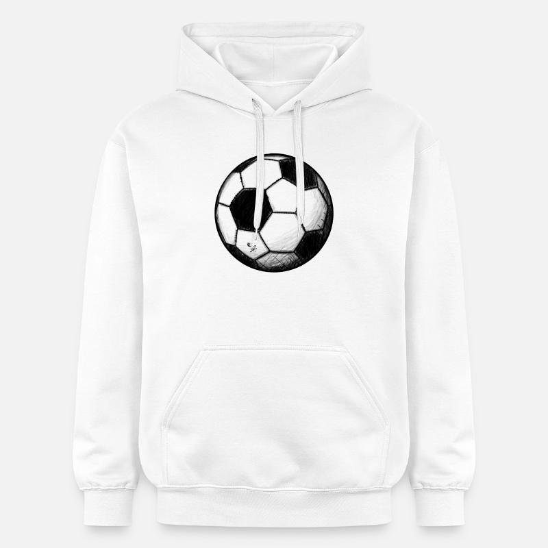 Football classique - Sweat à capuche Softstyle® Gildan Unisexe - blanc