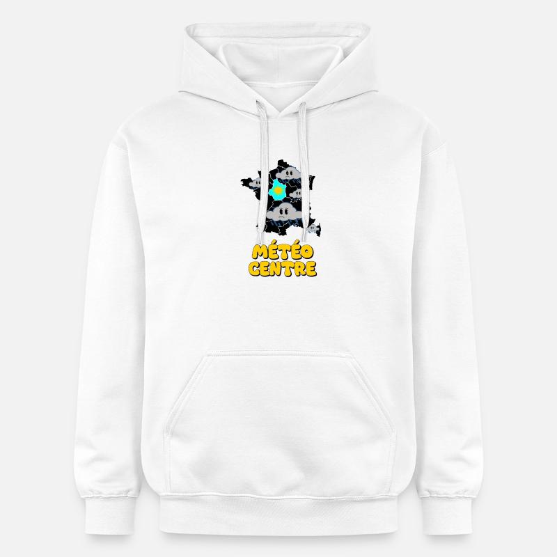 Météo centre - Sweat à capuche Softstyle® Gildan Unisexe - blanc