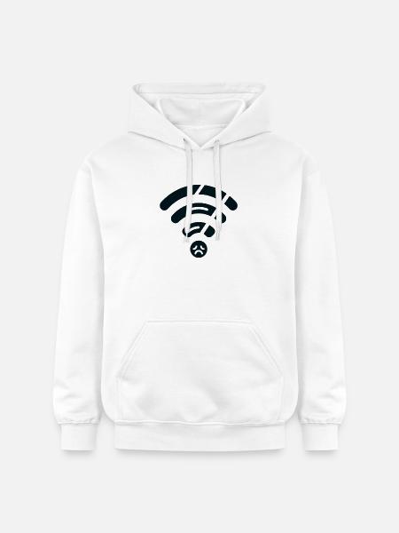 Broken WiFi - Gildan Unisex Softstyle® Midweight Hoodie - Weiß