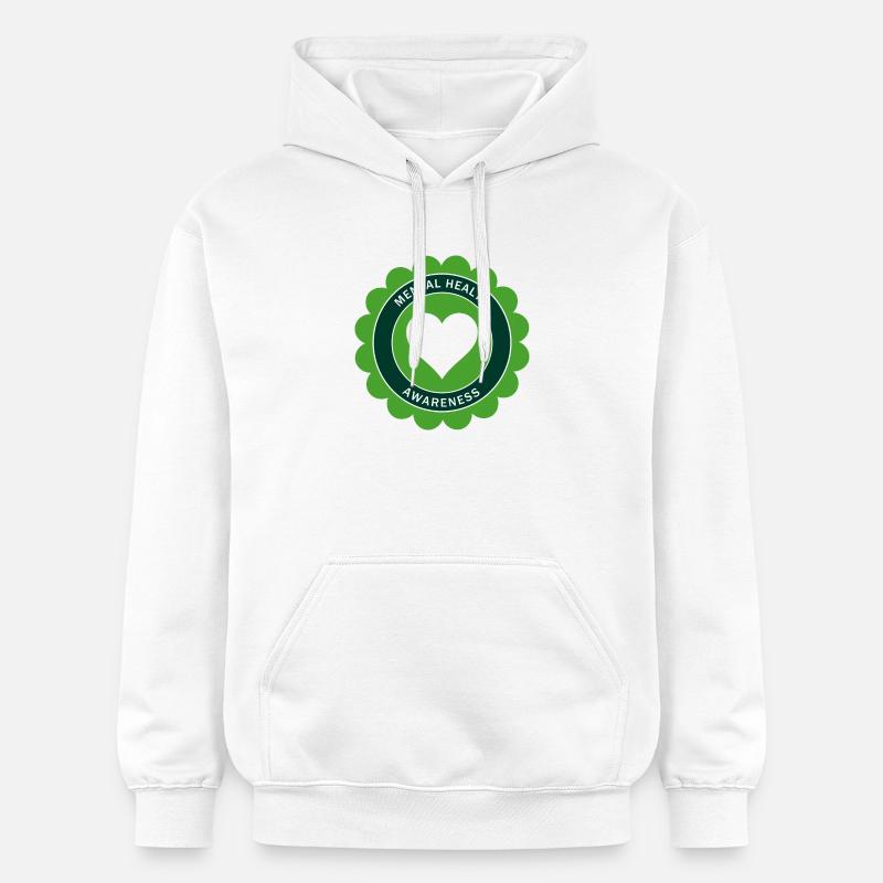 Sensibilisation à la santé mentale - Sweat à capuche Softstyle® Gildan Unisexe - blanc