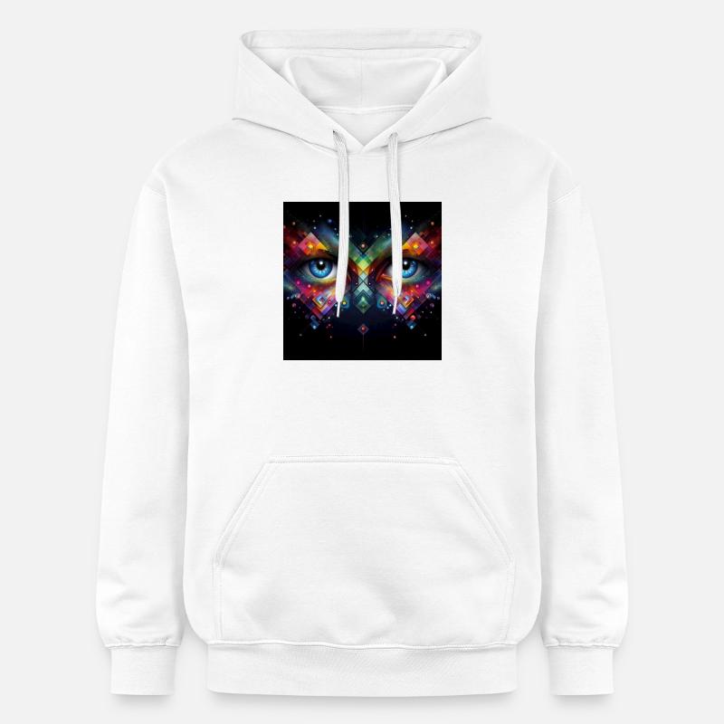 Yeux 1 - Sweat à capuche Softstyle® Gildan Unisexe - blanc