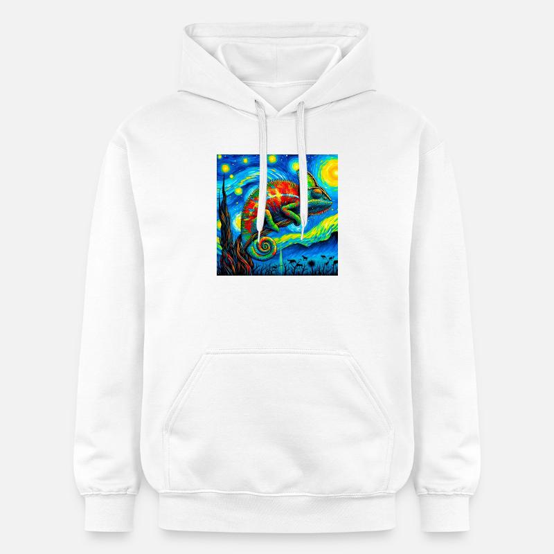 Caméléon - Sweat à capuche Softstyle® Gildan Unisexe - blanc