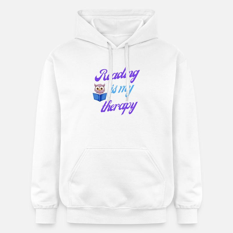 Lesetherapie-Geschenk - Gildan Unisex Softstyle® Midweight Hoodie - Weiß