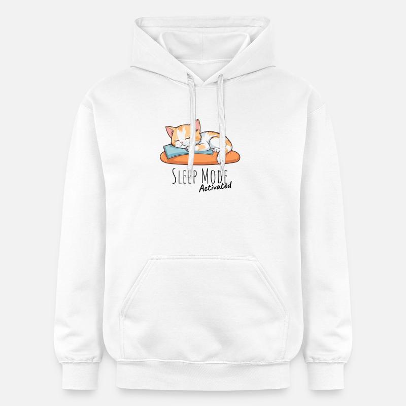 Mode veille activé - Sweat à capuche Softstyle® Gildan Unisexe - blanc