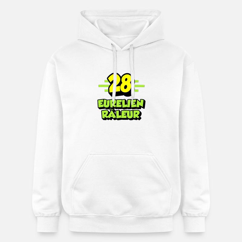 Eurélien râleur - Sweat à capuche Softstyle® Gildan Unisexe - blanc