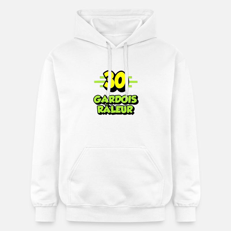 Gardois râleur - Sweat à capuche Softstyle® Gildan Unisexe - blanc